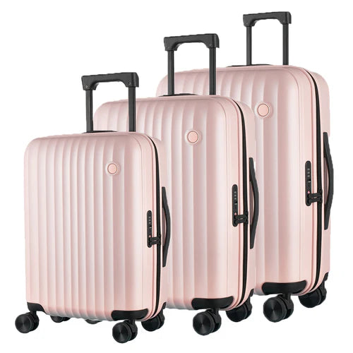 Claxton Zipper Spinner Hardshell Luggage 3 Piece Set