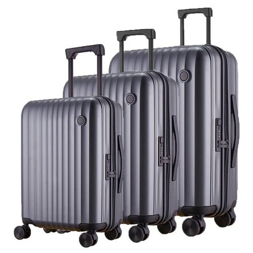 Claxton Zipper Spinner Hardshell Luggage 3 Piece Set