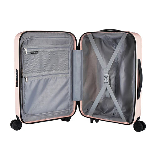 Claxton Zipper Spinner Hardshell Luggage 3 Piece Set