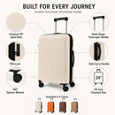 Valise Spinner Rigide Extensible Moyenne 24 Pouces Omaska Jetvibe Pro