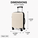 Description Le bagage cabine extensible à roulettes rigide Omaska JetVibe Pro de 20 po