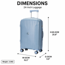 Omaska Corelite Pro Hardside Expandable Spinner 24" Medium - Luggage City