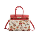 Canterburry Leatherette Top Handle Shoulder Bag - Luggage City