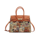 Canterburry Leatherette Top Handle Shoulder Bag - Luggage City