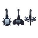 Mia Toro Pop Bugs Shape 3-Piece Rubber Luggage Tags