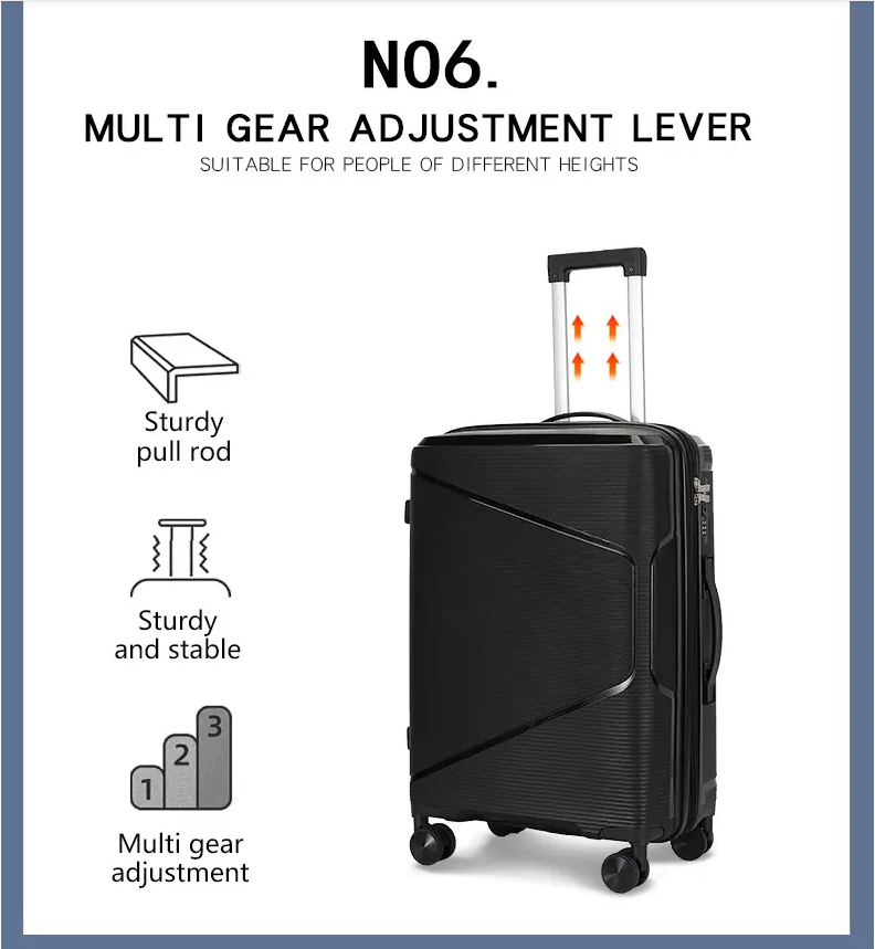 Omaska EdgeFlow Hardcase Spinner 3pc Set Luggage