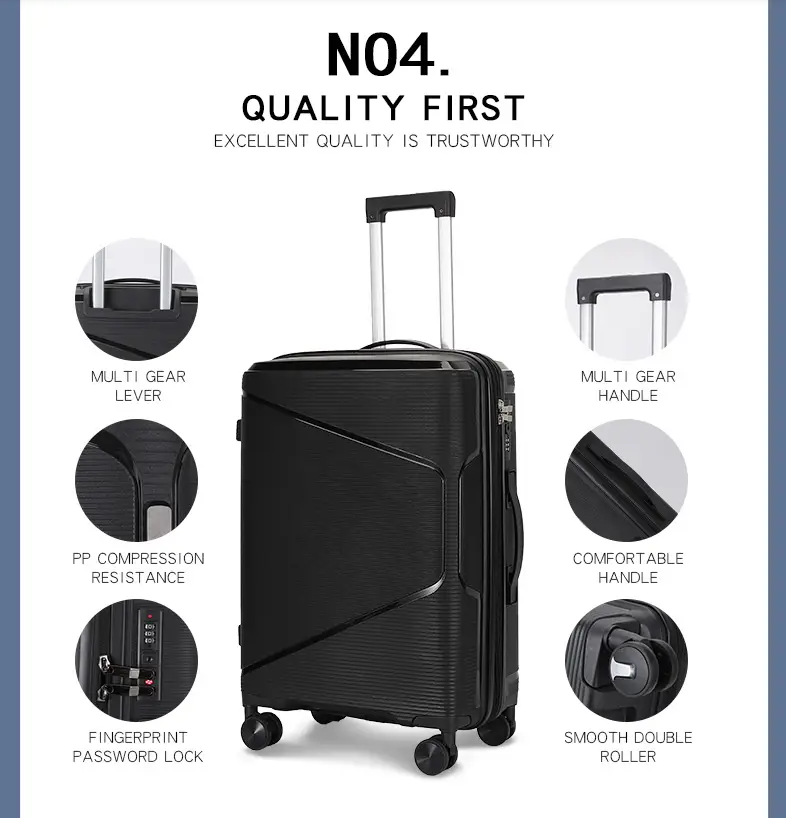 Omaska EdgeFlow Hardcase Spinner 3pc Set Luggage