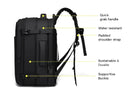 Vacuum Compression Backpack with Air Pump - Luggage City