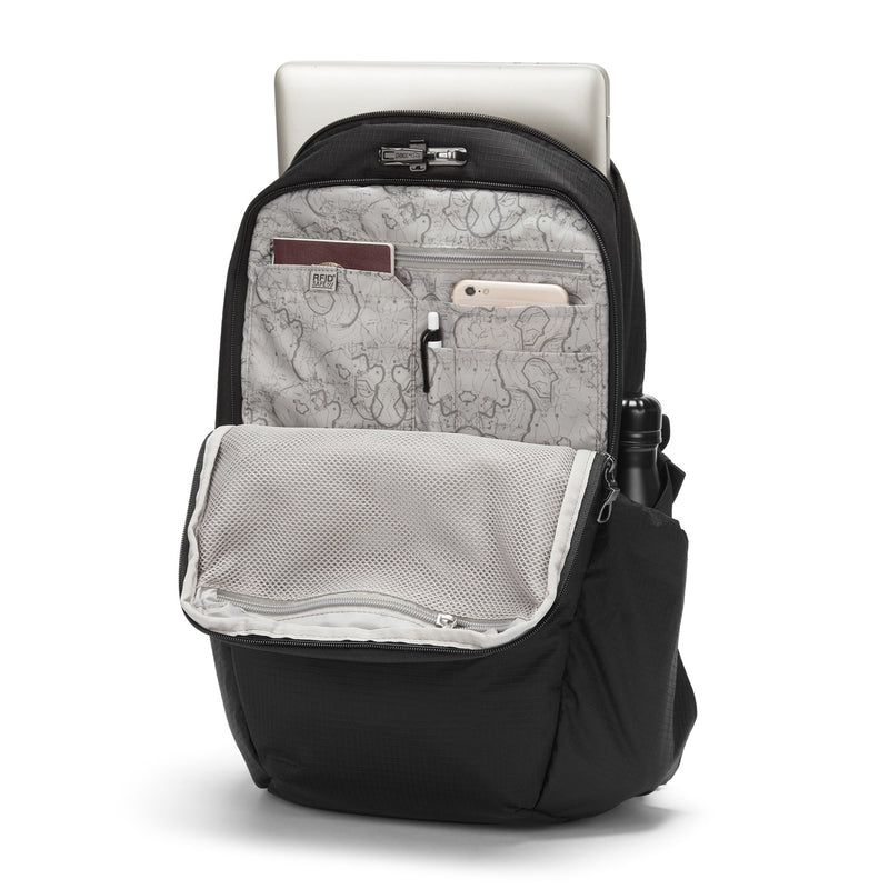 {{ backpack }} {{ anSport City View Remix (City Scout) Backpack SuccessActive }} - Luggage CityPacsafe {{ black }}